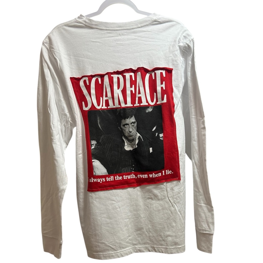 SCARFACE handmade custom original oversized long sleeve tee TONY MONTANA